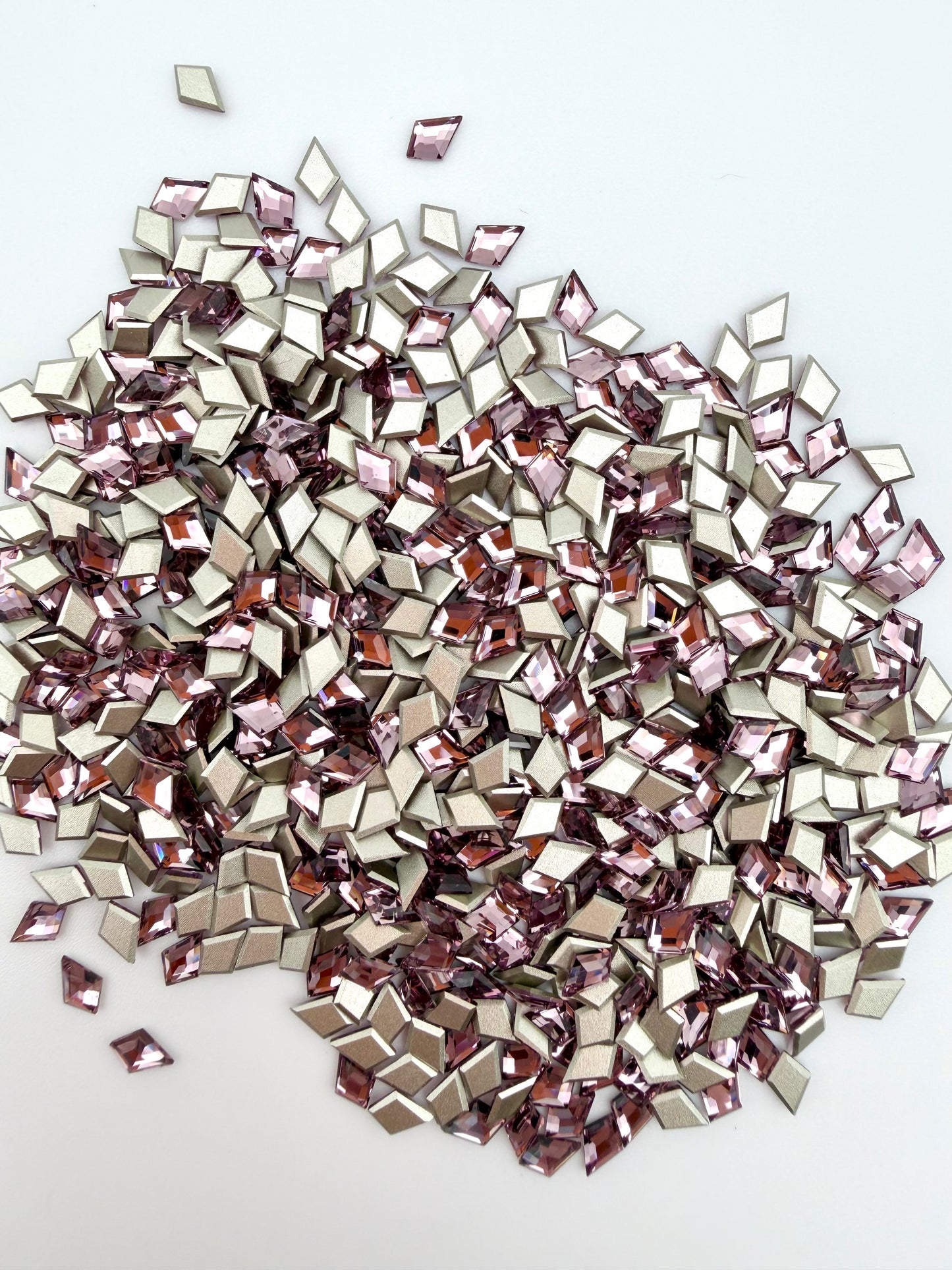 Luxe 4x6mm Diamond Shape Flat Back Crystal Glass Rhinestone