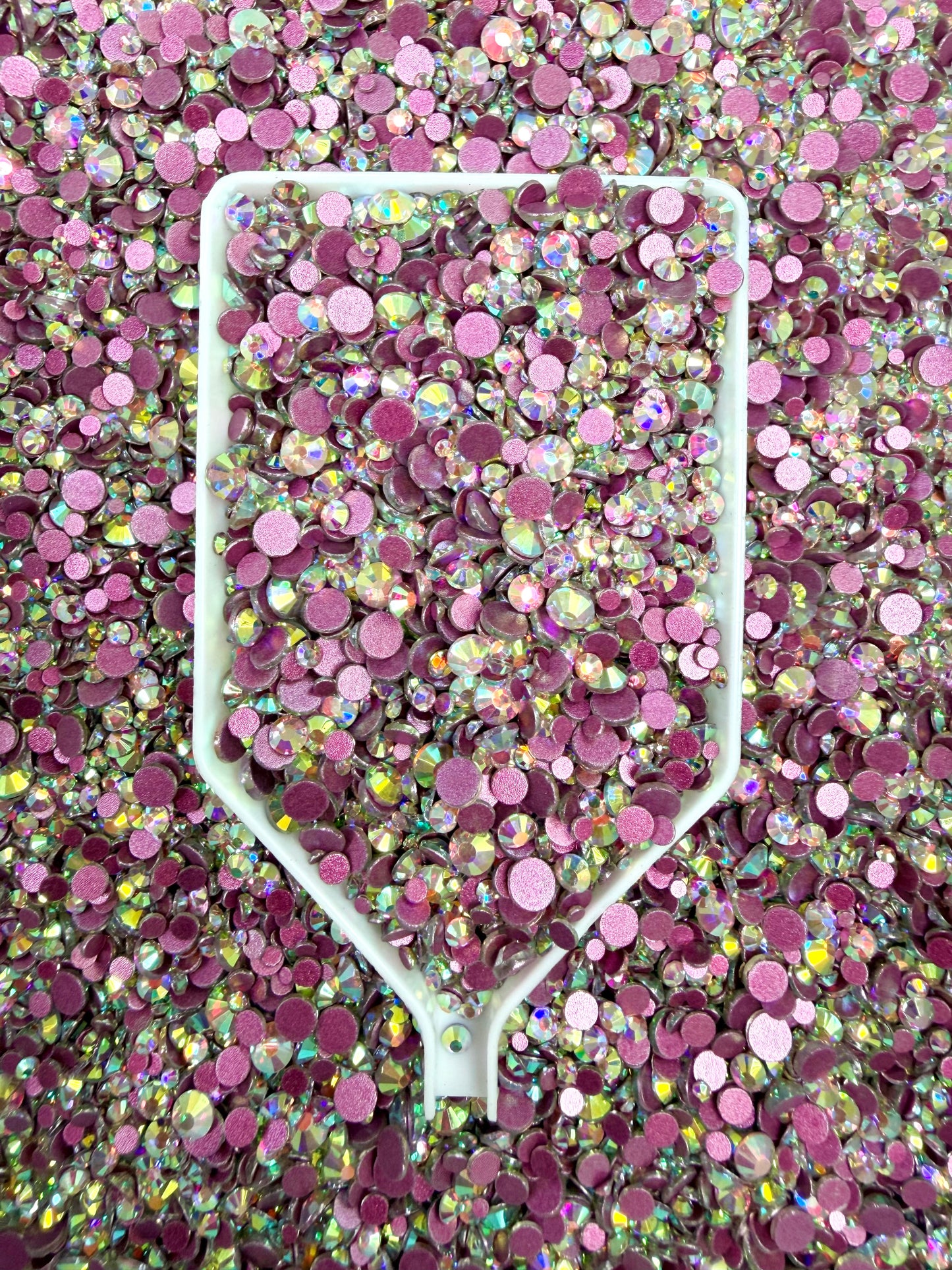 Color No.51-No.80 Mixed Sizes (From SS6 to SS20) Flat Back Round Glass Rhinestones