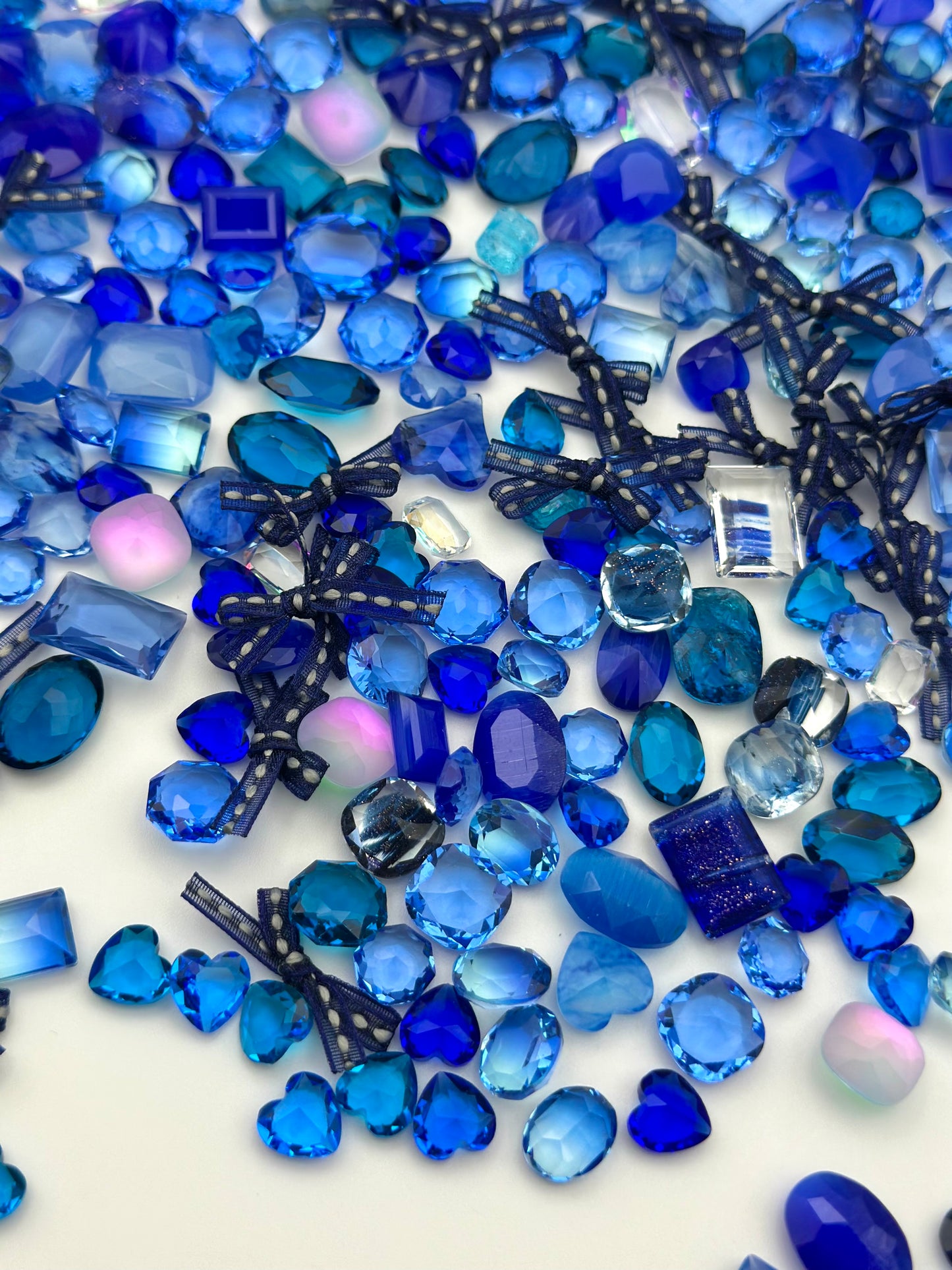 Royal Midnight Mixed Pointed Back Crystal Glass Rhinestones for Nails Arts and DIY
