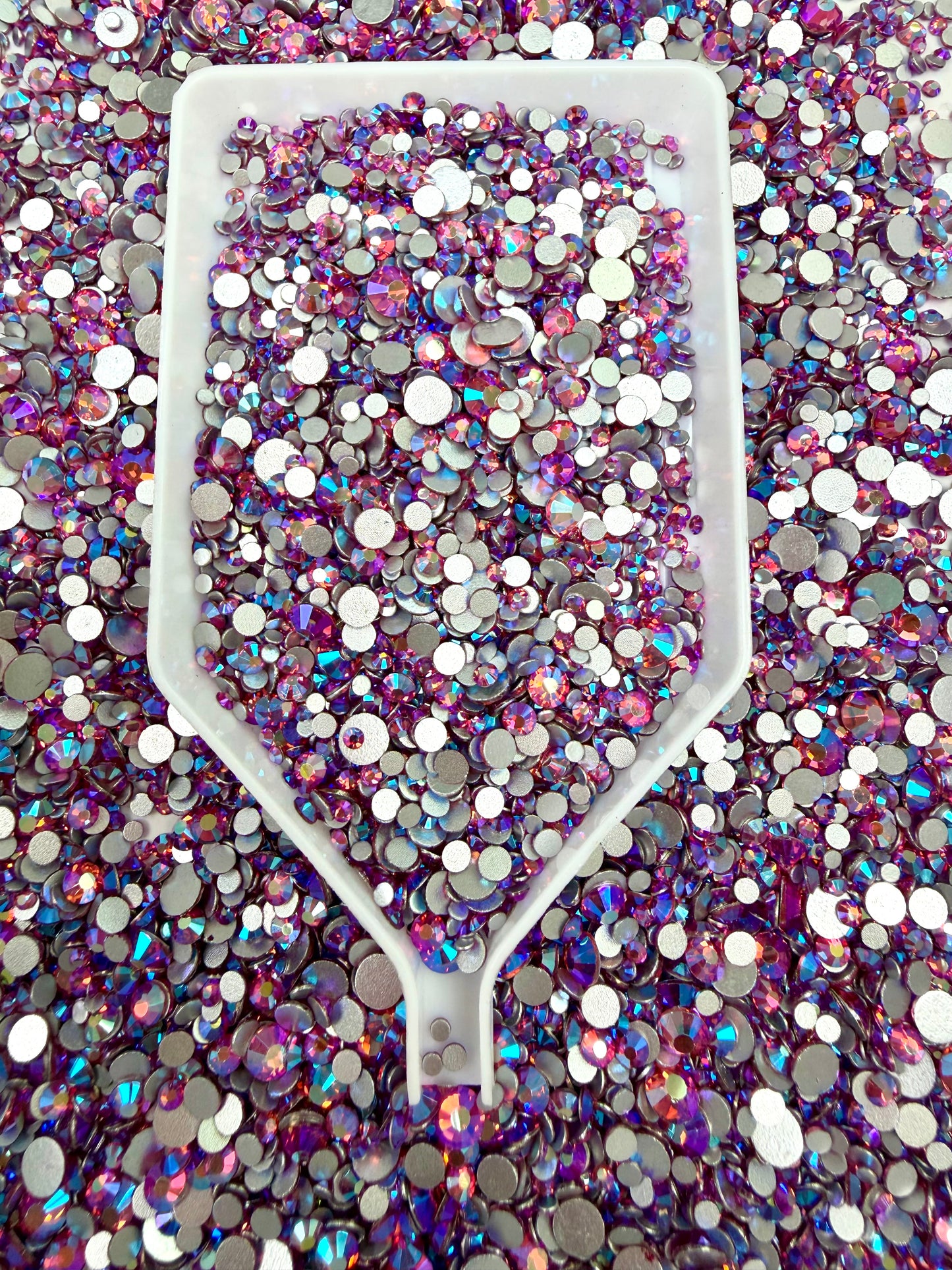 Color No.26-No.50 Mixed Sizes (From SS6 to SS20) Flat Back Round Glass Rhinestones