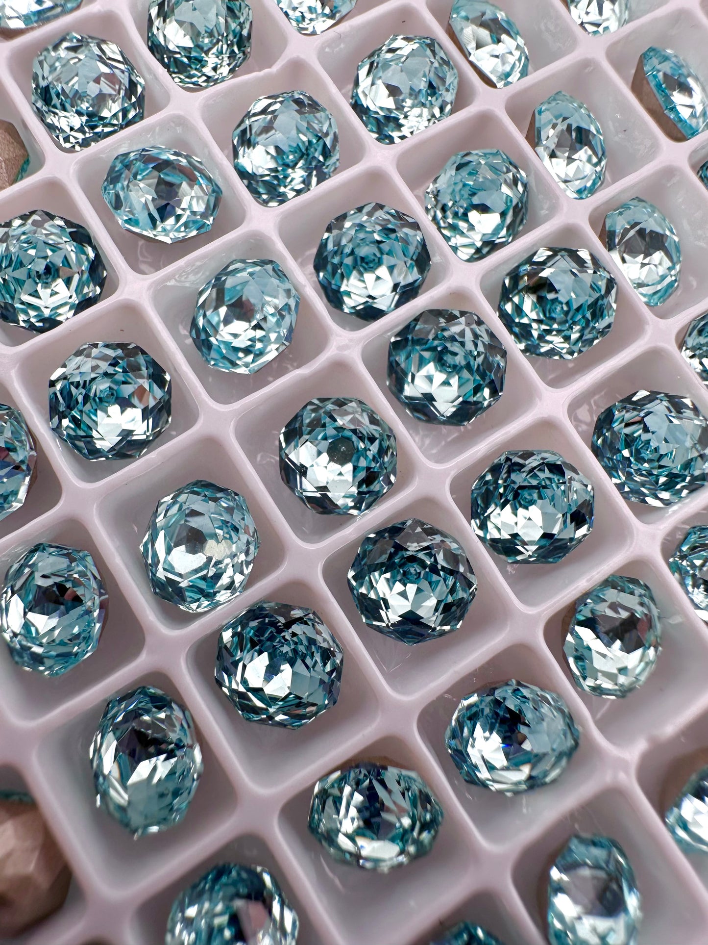 Luxe 6mm Small Rose Cut Shape Foiled Pointed Back Rhinestones for Nails Arts and DIY