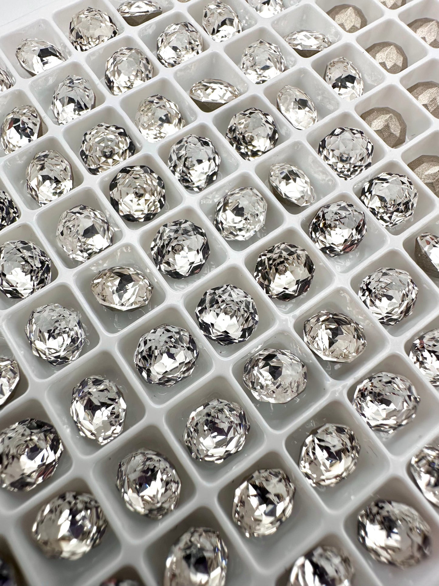 Luxe 6mm Small Rose Cut Shape Foiled Pointed Back Rhinestones for Nails Arts and DIY