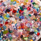 Mixed Pointed Back Crystal Glass Rhinestones -DIY Nail Decoration Kit for Manicure, Crafts, Jewelry Making, and More