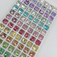 Luxe Mixed Shape Foiled Pointed Back Rhinestones for Nails Arts and DIY