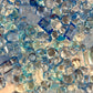 Ocean Frost Mixed Pointed Back Crystal Glass Rhinestones for Nails Arts and DIY