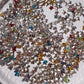 Butterfly Mixed Foiled Pointed Back Crystal Glass Rhinestones For Nails Art and DIY