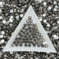 Color No.51-No.80 Mixed Sizes (From SS6 to SS20) Flat Back Round Glass Rhinestones