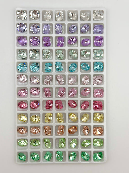 Luxe Mixed Shape Foiled Pointed Back Rhinestones for Nails Arts and DIY