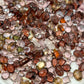 Caramel Dust Mixed Pointed Back Crystal Glass Rhinestones for Nails Arts and DIY