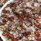 Caramel Dust Mixed Pointed Back Crystal Glass Rhinestones for Nails Arts and DIY