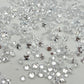 Small/Medium Size Cubic Zirconia Clear Pointed-Back Rhinestones Mix for Nail Art & DIY