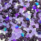 Grape Mist Mixed Pointed Back Crystal Glass Rhinestones for Nails Arts and DIY