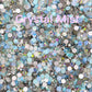 Color Mixed Flat Back Glass Rhinestones