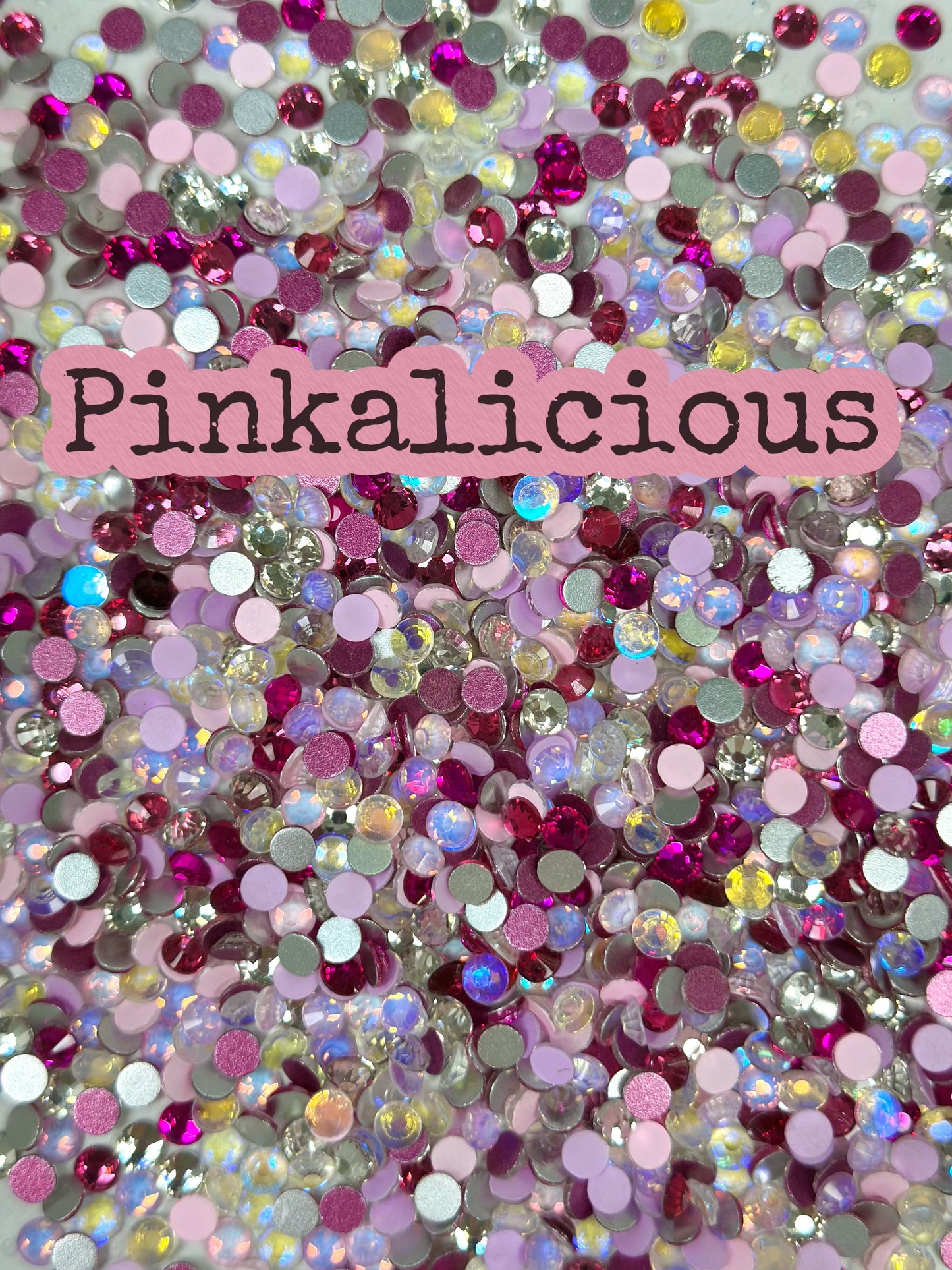 Color Mixed Flat Back Glass Rhinestones