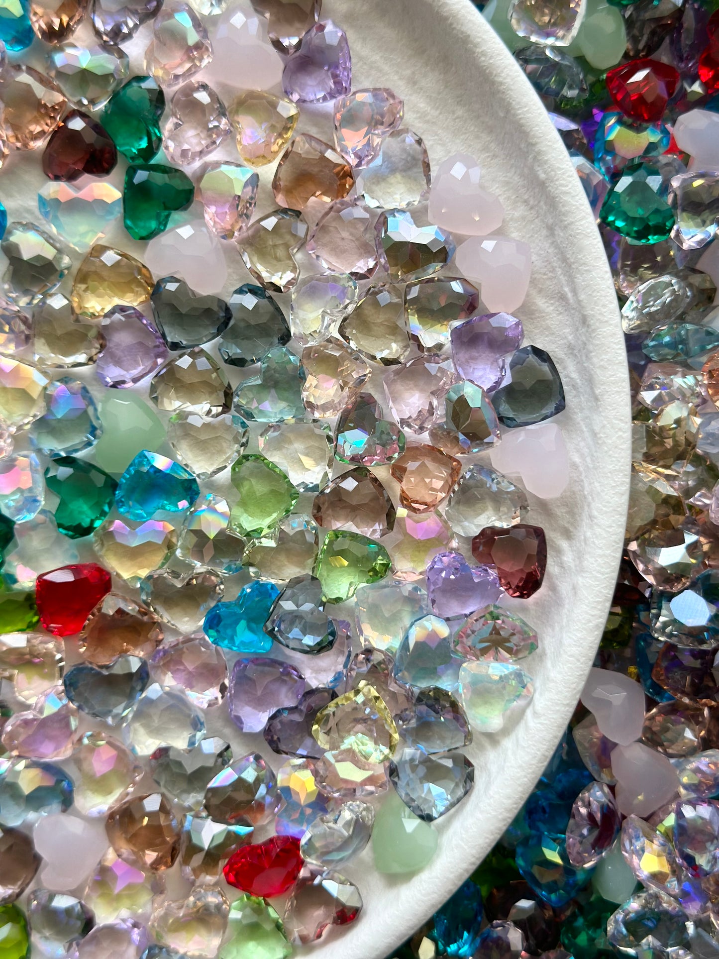 Sweetheart Mixed Pointed Back Crystal Glass Rhinestones For Nails Art and DIY