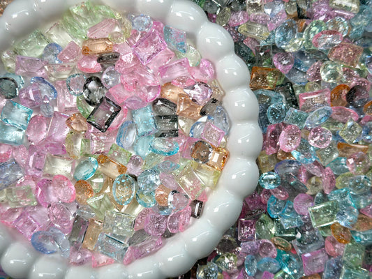Fairy Dust Mixed Pointed Back Crystal Glass Rhinestones -DIY Nail Decoration Kit for Manicure, Crafts, Jewelry Making, and More