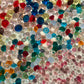 Round Mixed(4mm,6mm and 8mm) Pointed Back Crystal Glass Rhinestones for Nails Arts and DIY