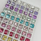 Luxe Mixed Shape Foiled Pointed Back Rhinestones for Nails Arts and DIY
