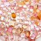 Blush Sunrise Mixed Pointed Back Crystal Glass Rhinestones for Nails Arts and DIY