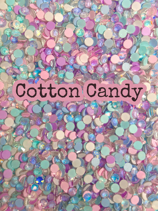 Color Mixed Flat Back Glass Rhinestones