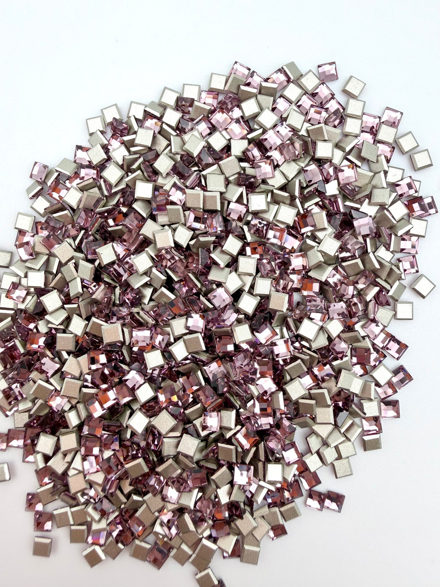 Luxe 3mm Square Shape Flat Back Crystal Glass Rhinestone