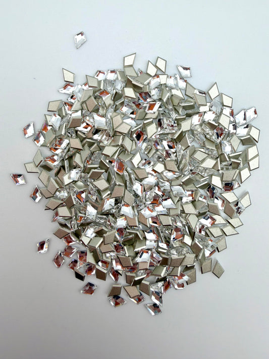 Luxe 4x6mm Diamond Shape Flat Back Crystal Glass Rhinestone