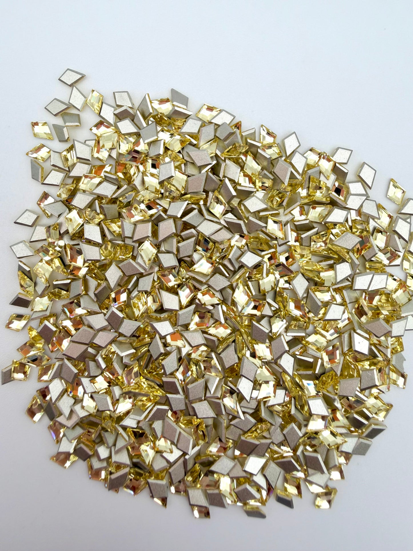 Luxe 4x6mm Diamond Shape Flat Back Crystal Glass Rhinestone