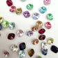 Luxe 10mm Cushion Shape Foiled Pointed Back Rhinestones for Nails Arts and DIY