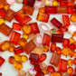 Luxe Orange Mixed Pointed Back Crystal Glass Rhinestones for Nails Arts and DIY