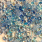 Ocean Frost Mixed Pointed Back Crystal Glass Rhinestones for Nails Arts and DIY