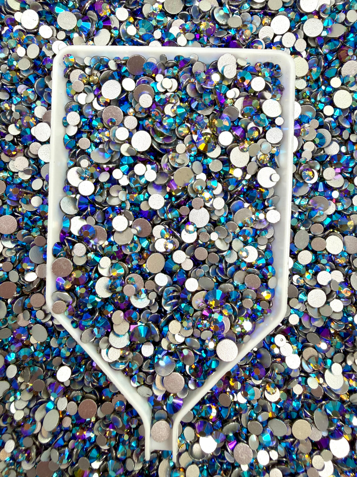 Color No.81-No.92 Mixed Sizes (From SS6 to SS20) Flat Back Round Glass Rhinestones