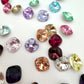 Luxe 10mm Cushion Shape Foiled Pointed Back Rhinestones for Nails Arts and DIY