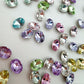 Luxe 6x8mm Small Oval Shape Foiled Pointed Back Rhinestones for Nails Arts and DIY