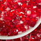 Red Mixed Pointed Back Crystal Glass Rhinestones For Nails Art and DIY