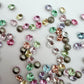 Luxe 6mm Small Rose Cut Shape Foiled Pointed Back Rhinestones for Nails Arts and DIY