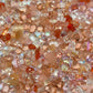 Golden Peach Mixed Pointed Back Crystal Glass Rhinestones for Nails Arts and DIY