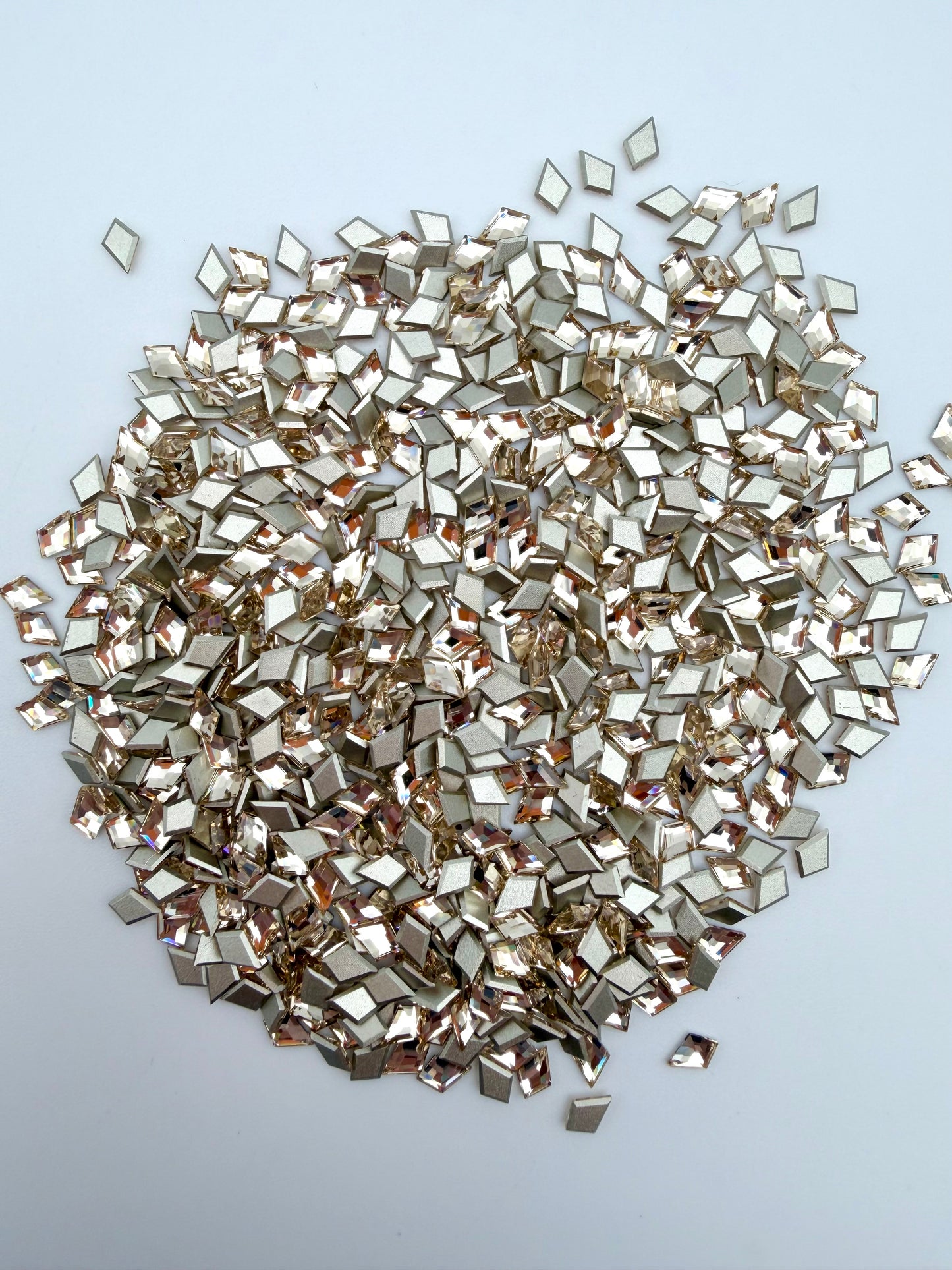 Luxe 4x6mm Diamond Shape Flat Back Crystal Glass Rhinestone