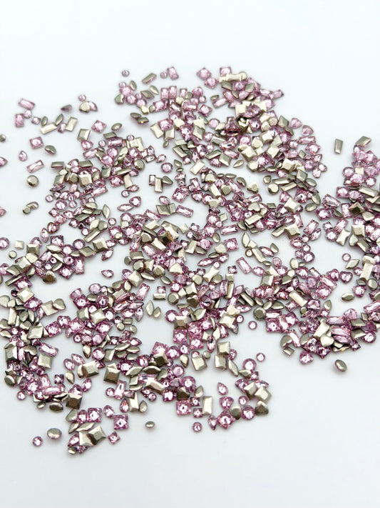 Mini Cubic Zirconia Foiled Flat-Back Rhinestones Mix for Nail Art & DIY
