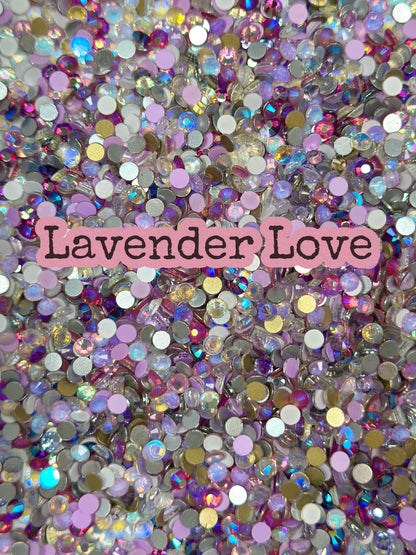 Color Mixed Flat Back Glass Rhinestones