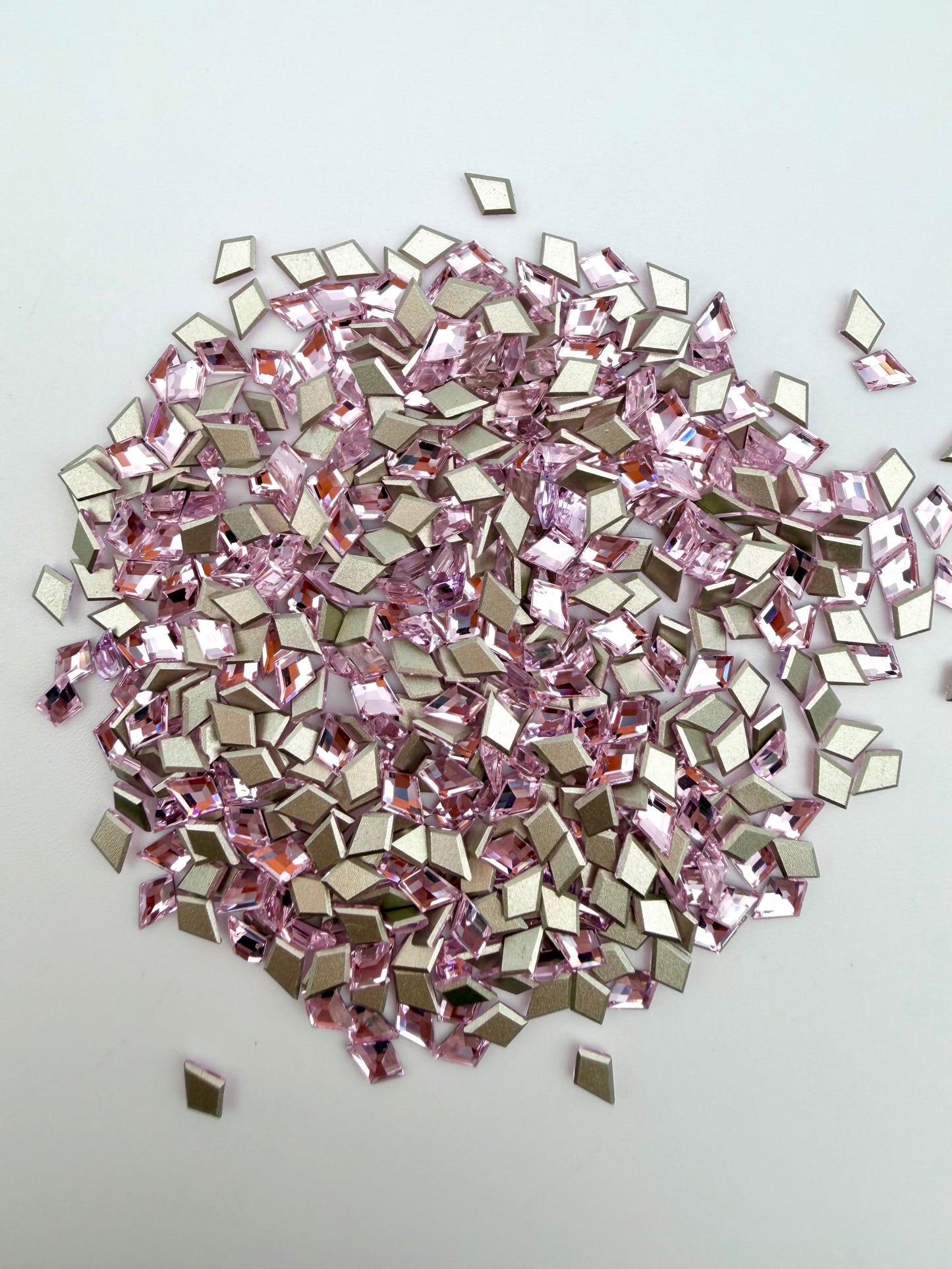 Luxe 4x6mm Diamond Shape Flat Back Crystal Glass Rhinestone