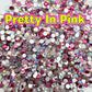 Color Mixed Flat Back Glass Rhinestones
