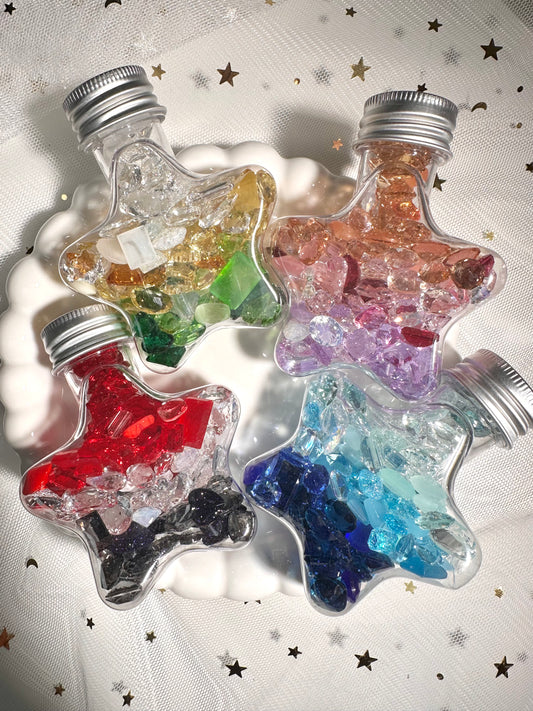 50ML Star Bottle Mixed Pointed Back Crystal Glass Rhinestones for Nails Arts and DIY mix