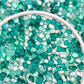Luxe Paraiba Green Mixed Pointed Back Crystal Glass Rhinestones for Nails Arts and DIY