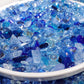 Ocean Sparkle Mixed Pointed Back Crystal Glass Rhinestones for Nails Arts and DIY