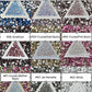 Flat Back Glass Rhinestones (No.55 - No.63) | Multiple Colors & Sizes (SS3-SS20)