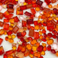 Luxe Orange Mixed Pointed Back Crystal Glass Rhinestones for Nails Arts and DIY