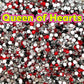 Color Mixed Flat Back Glass Rhinestones