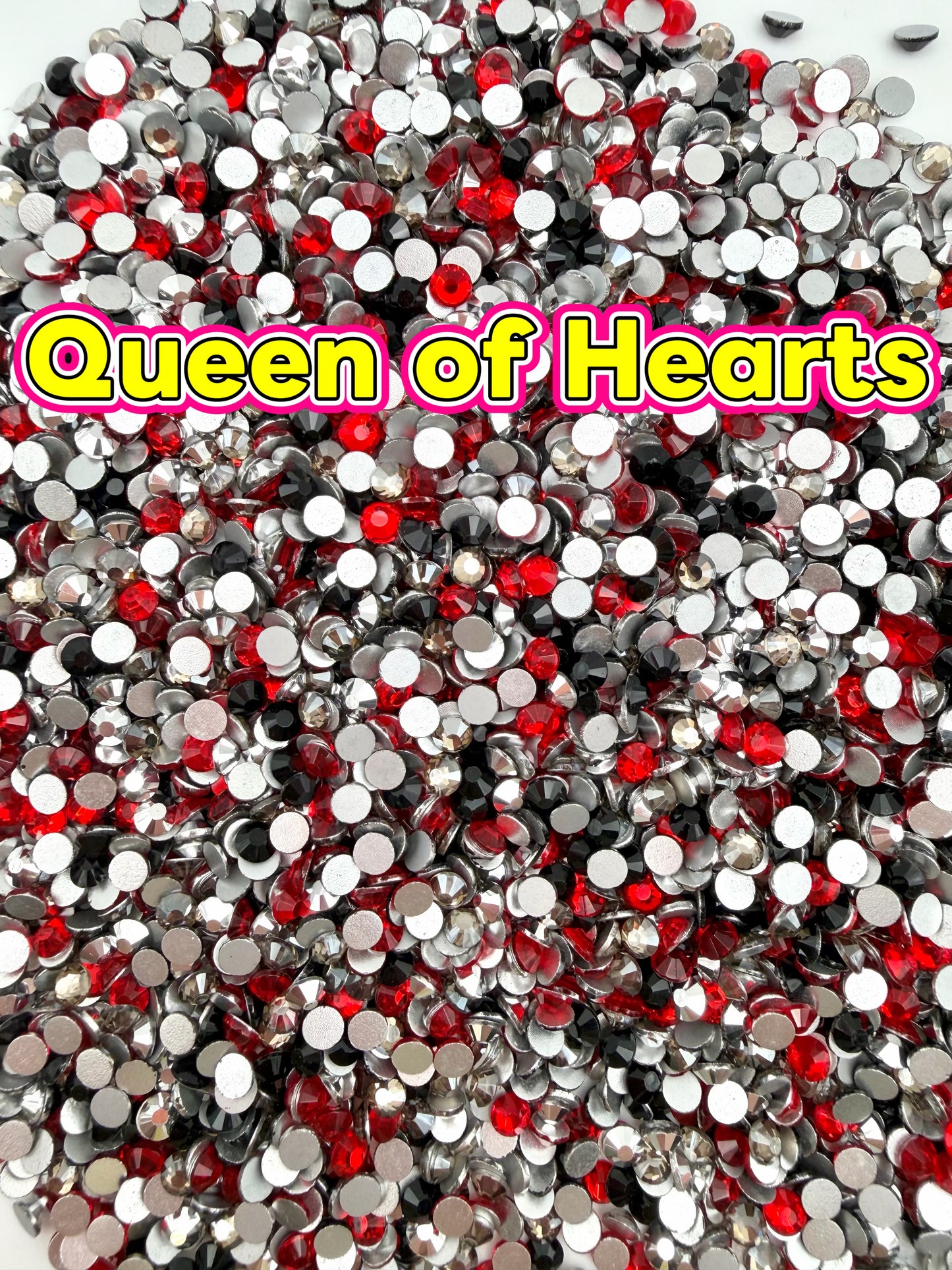 Color Mixed Flat Back Glass Rhinestones