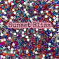 Color Mixed Flat Back Glass Rhinestones
