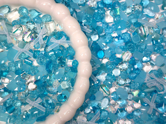 Sky Frost Mixed Pointed Back Crystal Glass Rhinestones for Nails Arts and DIY
